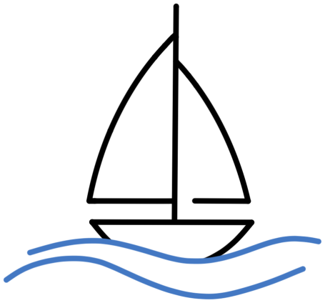 A small boat on calm water